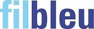 Logo de Fil bleu, Fil est écrit en bleu clair et bleu en bleu foncé
